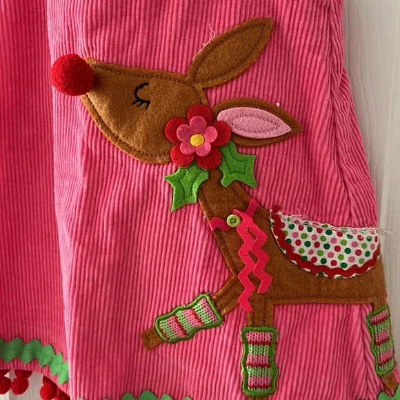 Mud Pie Reindeer Corduroy Dress - Picture 4 of 8